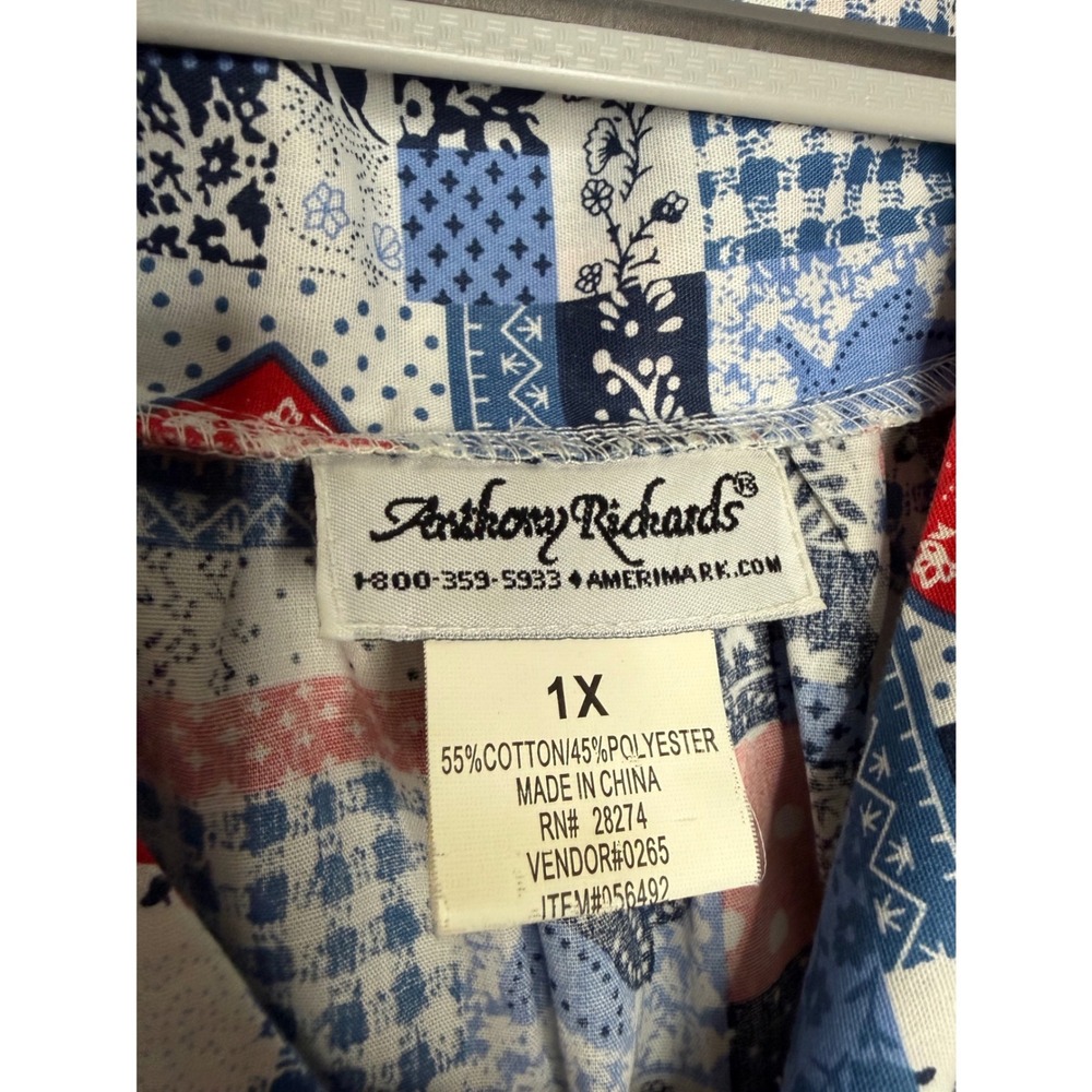 Vintage Anthony Richards Patchwork Nightgown Cott… - image 2